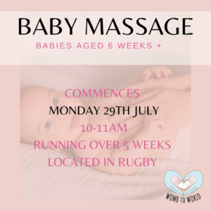 JULY – Baby Massage Course
