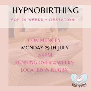 SUMMER 2024- In person full hypnobirthing course