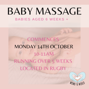 OCTOBER – Baby Massage Course